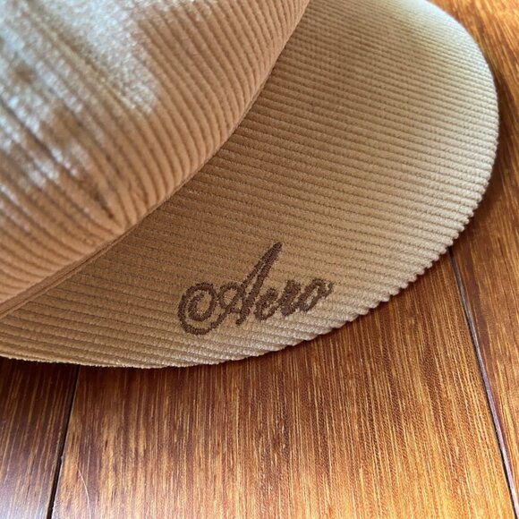 VTG Aeropostale Corduroy Newsboy Derby Cap - Picture 2 of 5